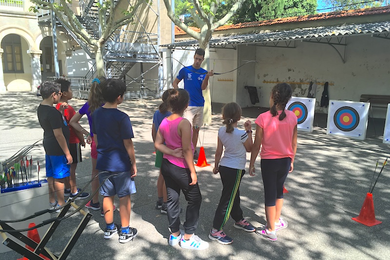 Tir à l'arc à l'école